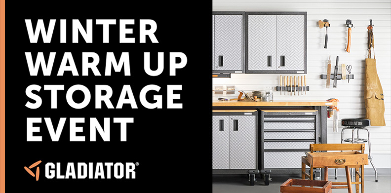 GLADIATOR WINTER WARM UP STORAGE EVENT