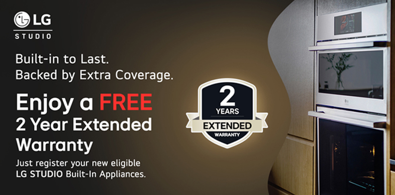 LG STUDIO BACKED BY EXTRA COVERAGE